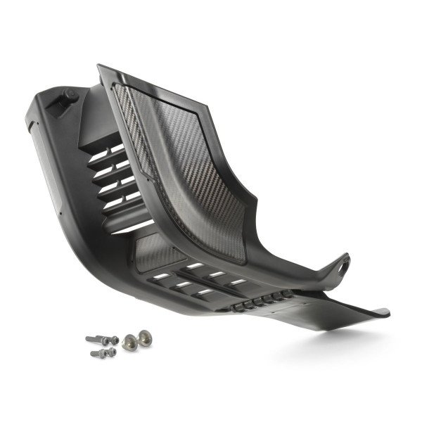 Husqvarna Factory skid plate with linkage protection